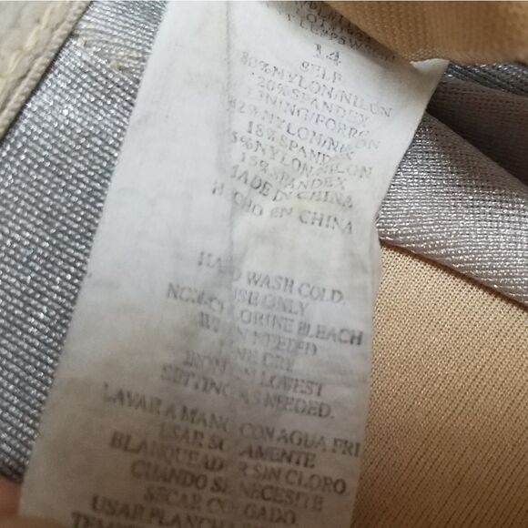 VINTAGE Le Cove Black Strapless Cross Swimsuit - Picture 12 of 13